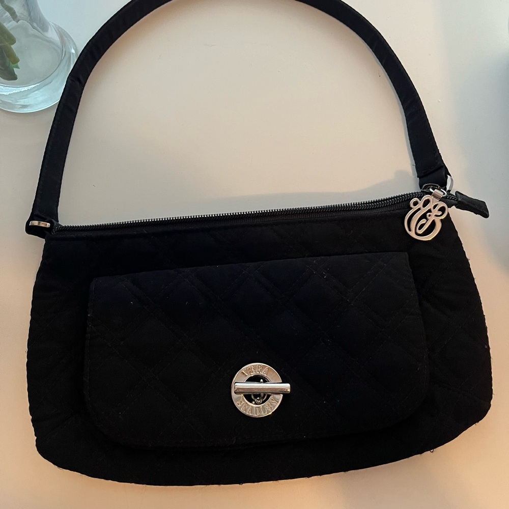 Vera Bradley Black Small Shoulder Purse